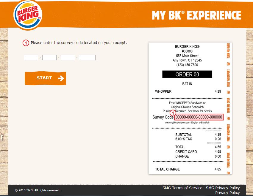 Burger King Experience Survey