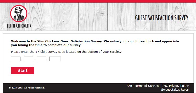 Slim Chickens Survey