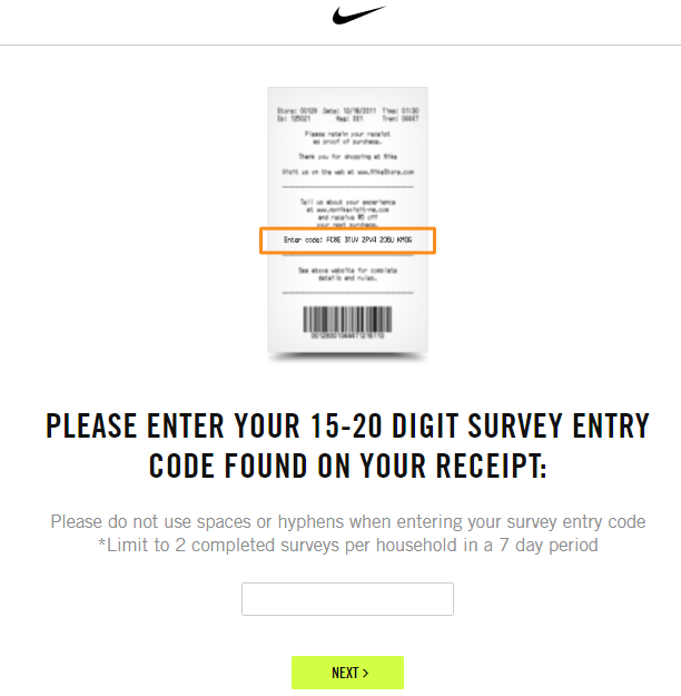 Nike Customer Satisfaction Survey