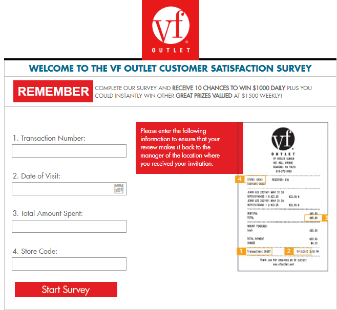 vf outlet survey
