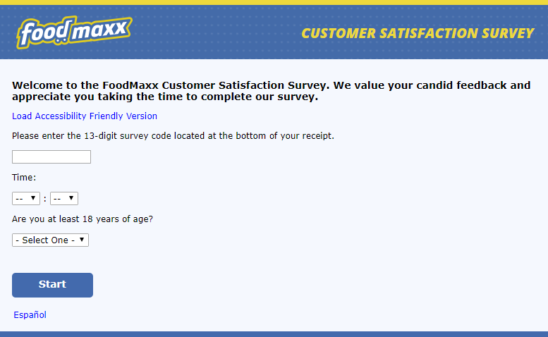 foodmaxx survey 