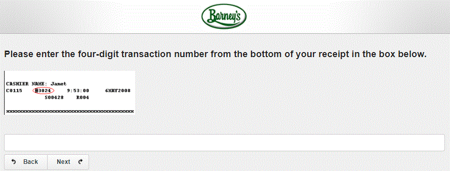 Barneys Customer Satisfaction Survey