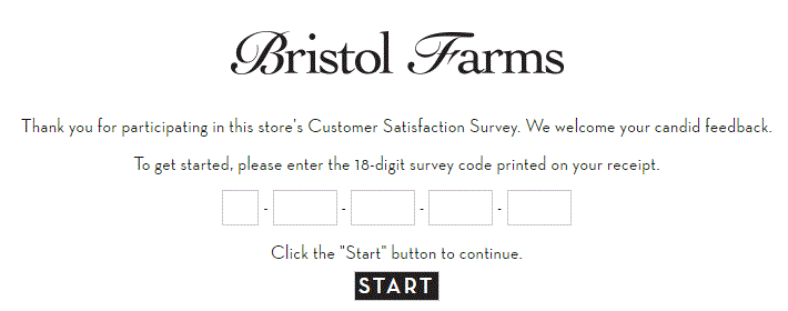 www.bristolfarms.com/survey 