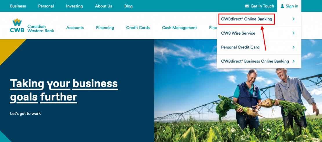 CWBdirect Business Online Banking Account Login