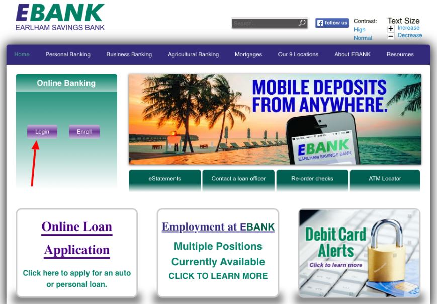 EBANK Online Account login