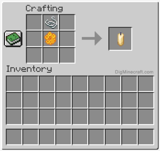 Add Items to make a Candle