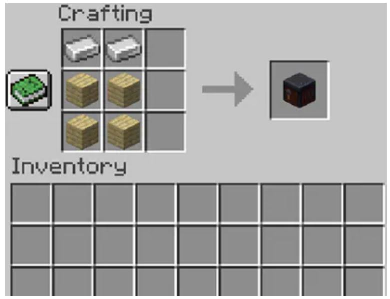 Add Items to make a Smithing Table