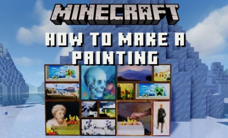 Painting in Minecraft