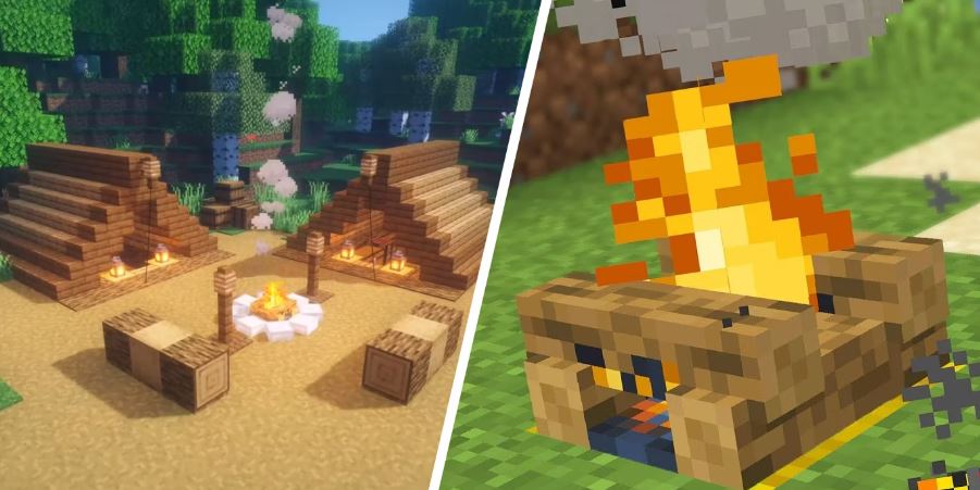 Campfire in Minecraft