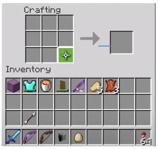 Move the Bow to Your Inventory