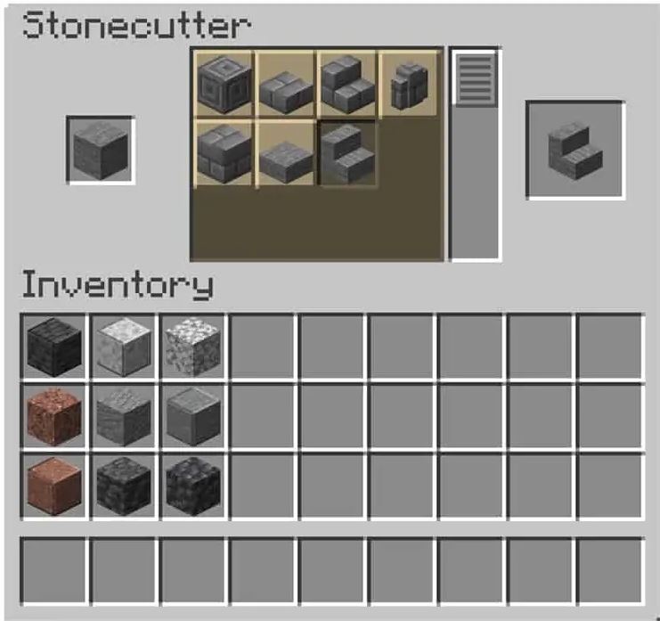 Stonecutter in Minecraft