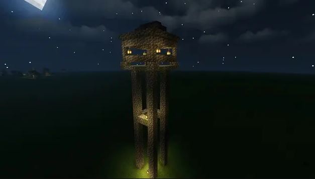 Watch tower in Minecraft