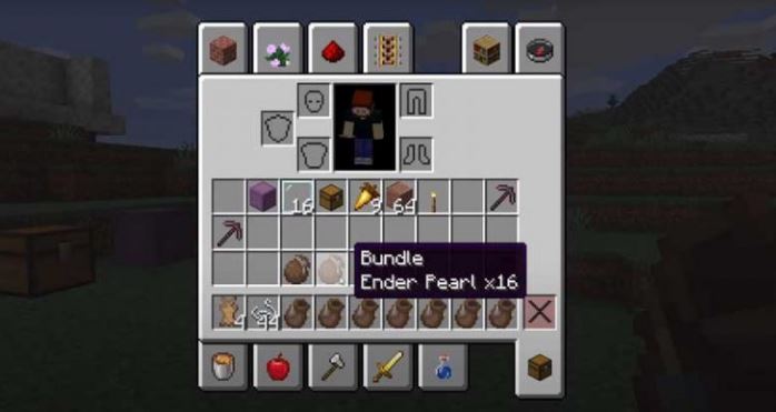 how to use bundles- minecraft