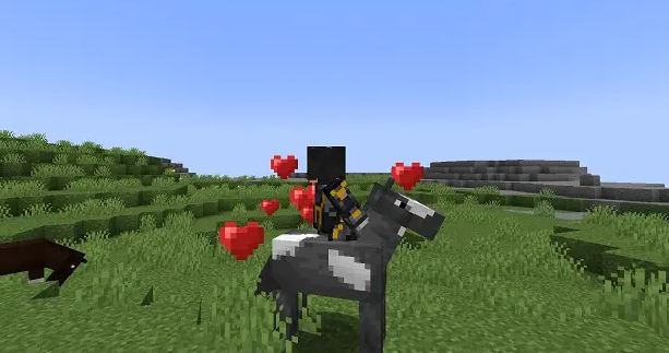 taming horse in MInecraft