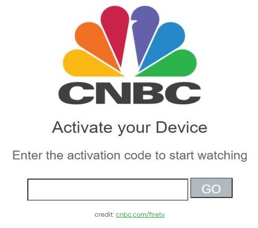 Where to Enter CNBC Activation Code
